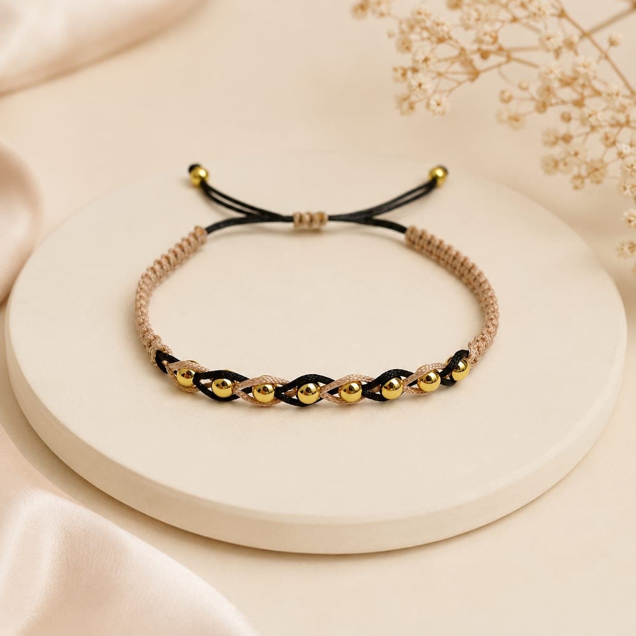 Manilla tejida macramé y ondas